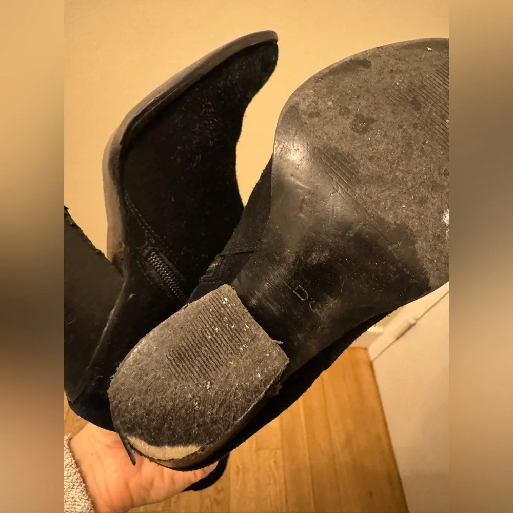 Aldo Black Suede Thigh-High Boots | Size 7 - Picture 10 of 11